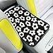 Adastrah Car Center Console CoverWhite Flowers Auto Center Console PadArmrest Cover Protector for Vehicle SUV Truck Car - Image 2