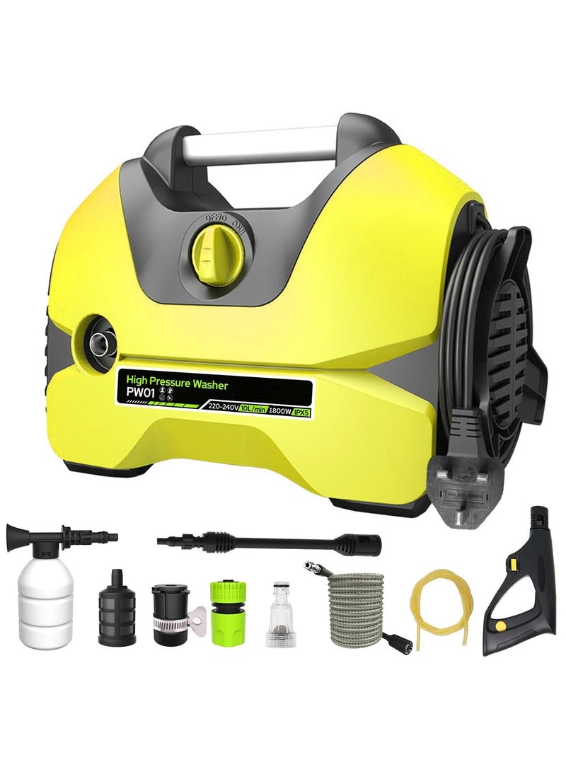 ET-LIFE Electric Pressure Washer,2900-PSI,for Cars,Garden, Yard, Fence, Driveway - Image 1