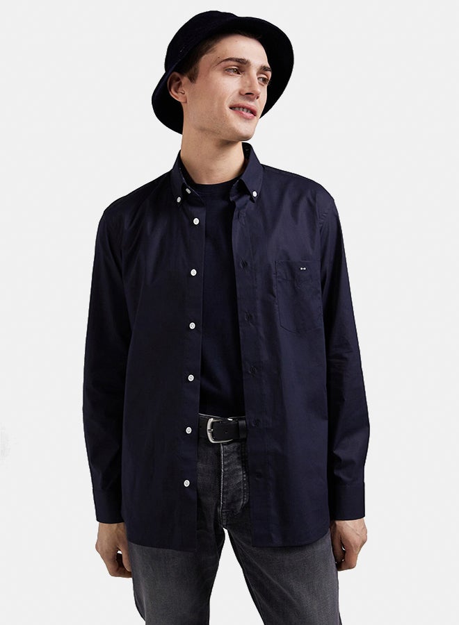 Eden Park shirt with button-down collar and printed elbow patches  - Image 2