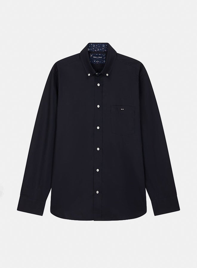 Eden Park shirt with button-down collar and printed elbow patches  - Image 5