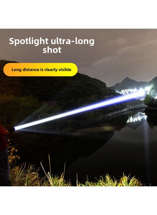 Portable High Brightness Laser Light Aluminum Alloy Rechargeable Flashlight Long Range Powerful Handheld Torch Lamp-Product Specifications:S44 A 26650 Battery  - Image 2
