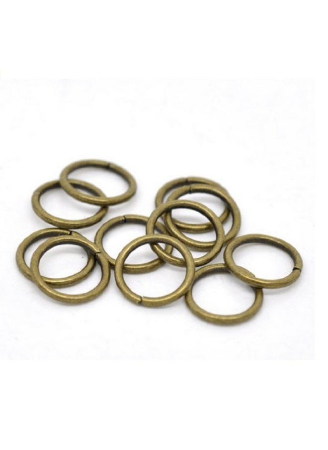 Adabele - 100Pcs 12Mm (0.47 Inch) Open Jump Ring O Ring Connector (Wire 1Mm/0.04 Inch/18 Gauge) Antique Bronze Plated Brass For Jewelry Craft Making Cf85 12 - Image 1