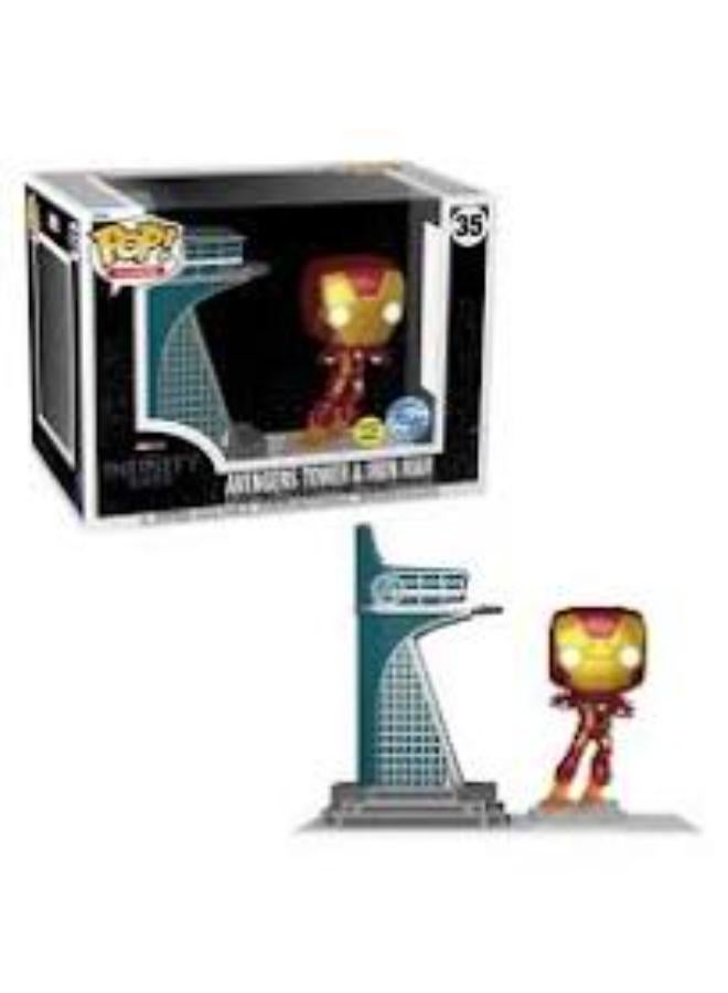 Funko Pop! Town Super Heroes : Marvel - Avengers 2 - Avengers Tower with Iron Man (Exc) - Image 2
