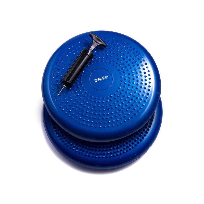 bintiva 2 Pack Wobble Cushion Balance Disc Wiggle Seat Balance Pad for Exercise Physical Therapy Sensory Kids Stability Disc Dog Balance Disc - Image 2
