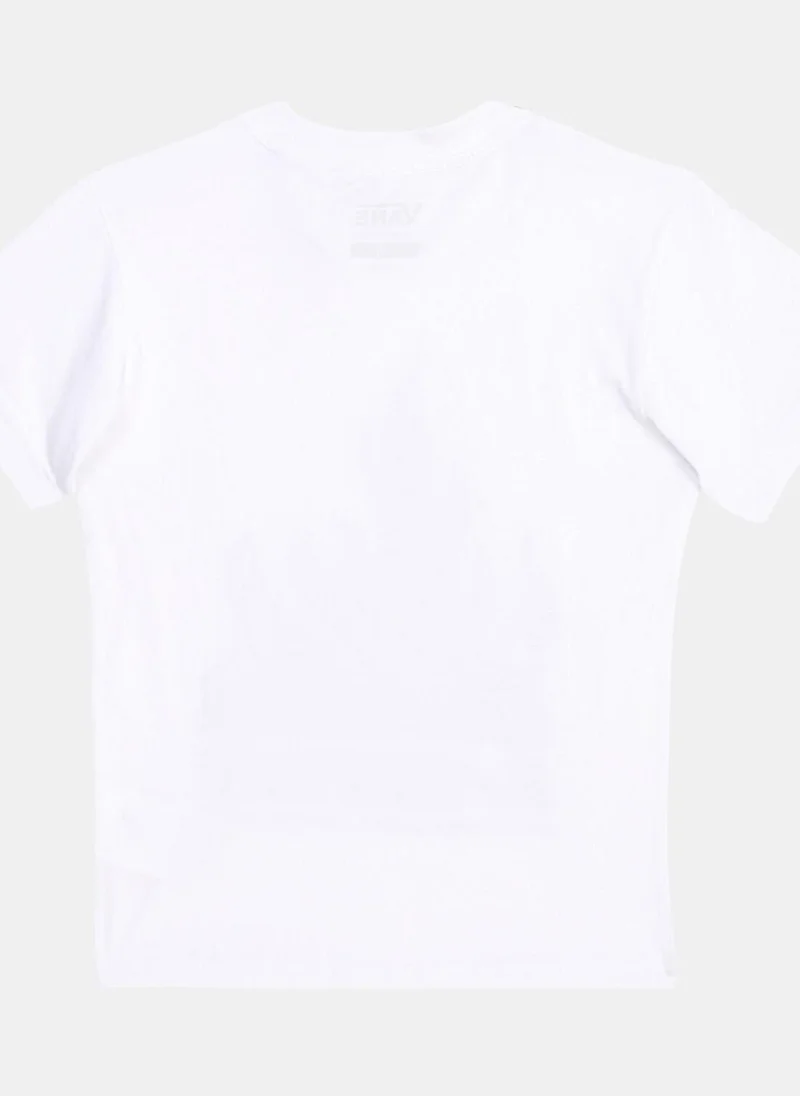 VANS Kids' Reflective Checkerboard Flame T-Shirt