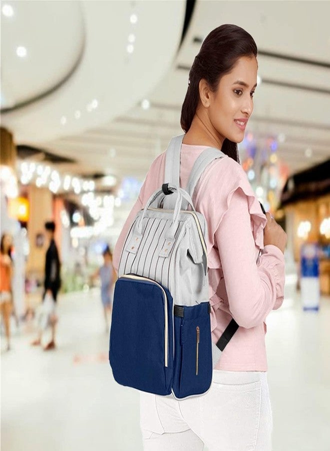 Laee cute Diaper Bag for New Born Baby/Diaper Bag for Mothers for Travel with Multi Compartments, Insulated Pockets, Waterproof Diaper Bags (Navy) - Image 4