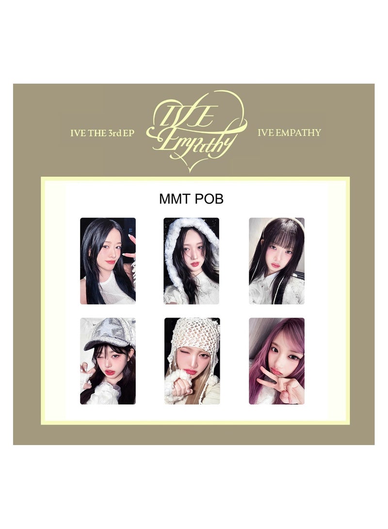 NIBEMINENT 6 Pcs Kpop IVE - Empathy Lomo Cards Card For Fans Collection Gifts