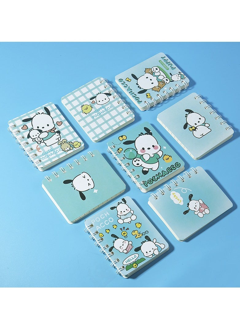Sanrio 8 Pcs Of Pochacco Cartoon Notebook Set 100*80MM For Children And Students  - Image 1