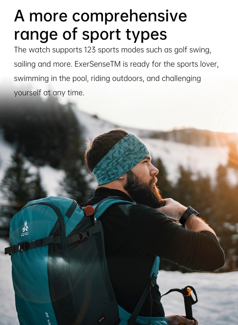 Smart Watch 410mAh AMOLED Smart Watches for Men Smartwatches Bluetooth Make/Answer Calls Fitness Modes and Sleep Modes Multi-app Message Reminder Monitor Multi Language