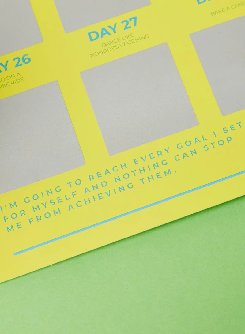 Gift Republic Bucket List - 30 Day Happiness Challenge Poster