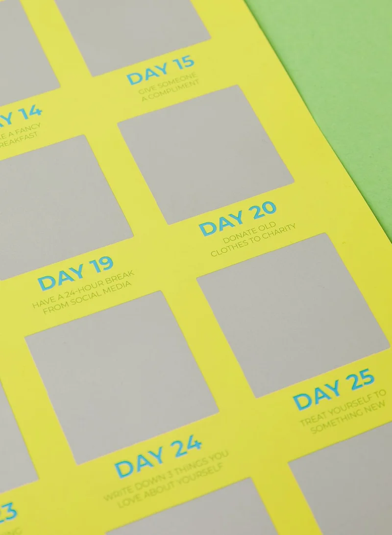 Gift Republic Bucket List - 30 Day Happiness Challenge Poster