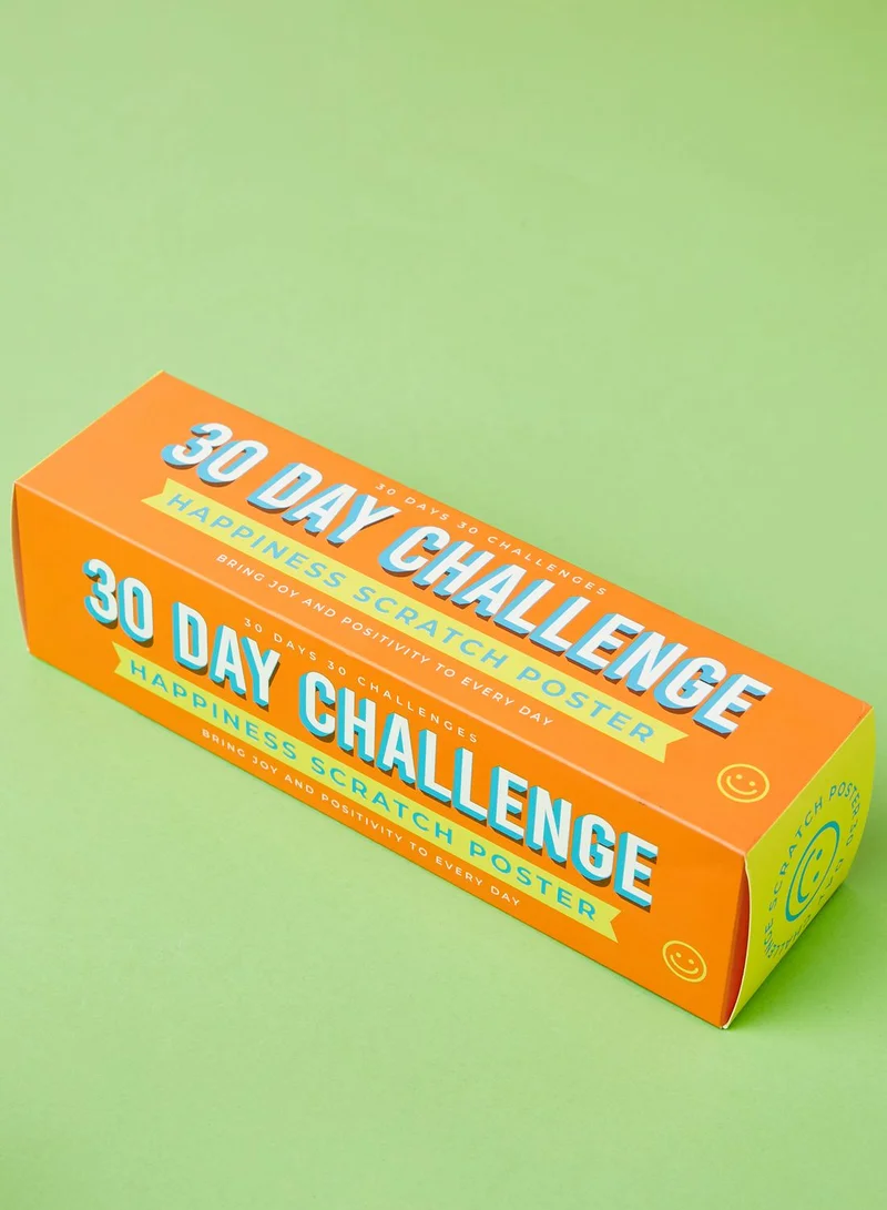 Gift Republic Bucket List - 30 Day Happiness Challenge Poster