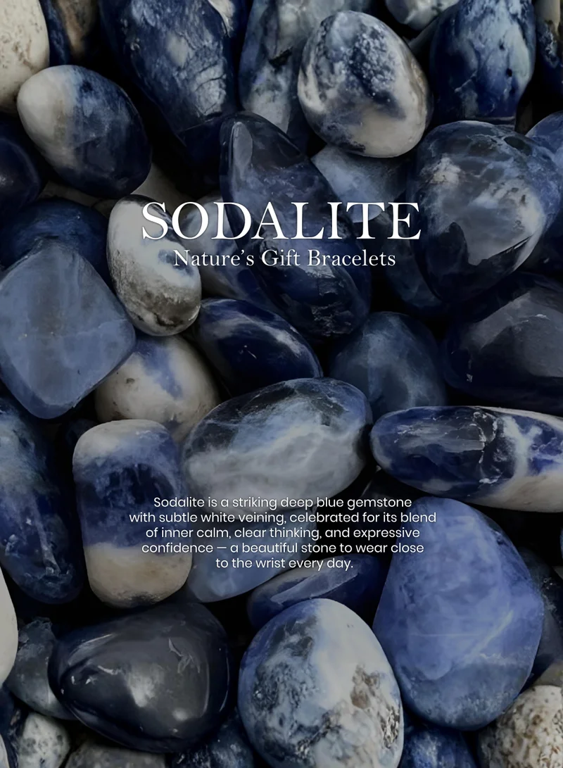 British Fossils سوار حبل هدية الطبيعة - السوداليت