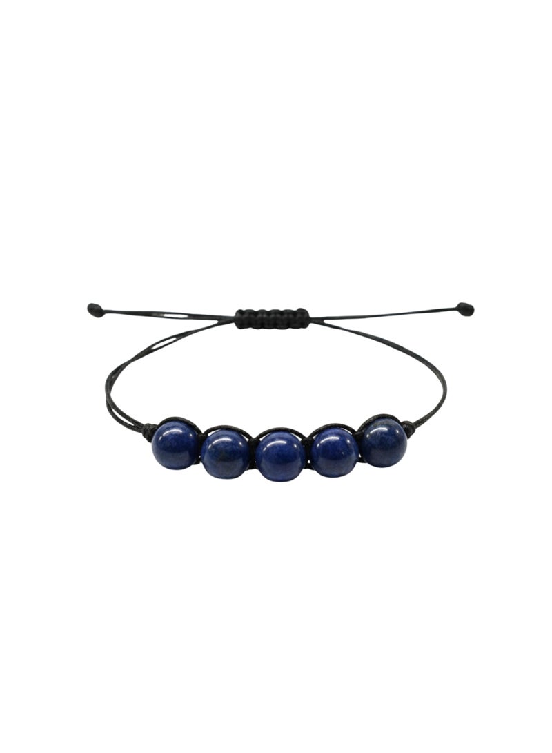 British Fossils Natures Gift Cord Bracelet Sodalite - Image 1