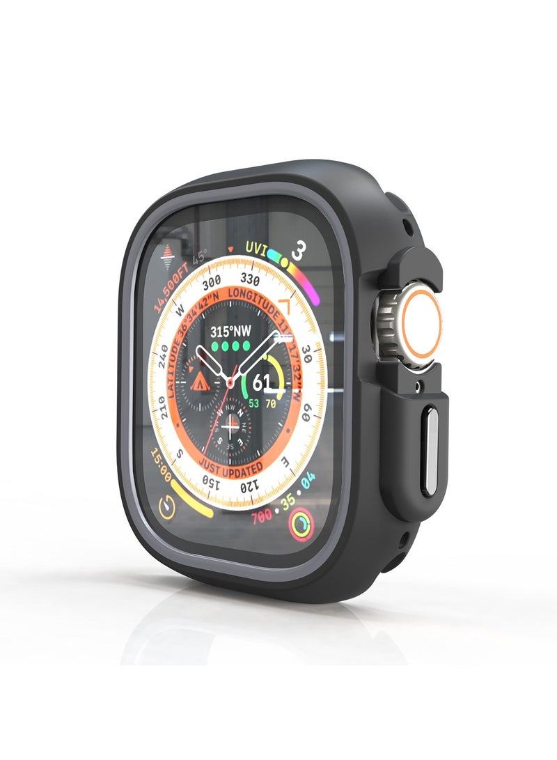 Samu Shockproof Silicone TPU Protective Case for Apple Watch Ultra 49MM Grey Durable Armour Cover for Daily Use Outdoor and Everyday Wear - Image 1