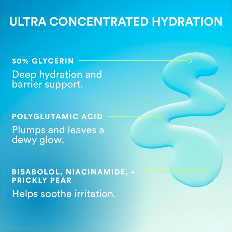 Experiment Super Saturated Ultra Hydrating Barrier Serum - 30% Glycerin, Polyglutamic Acid + Prickly Pear for Intensive Moisture, Plump + Dewy Skin, 1.35 FL OZ - Hydrating Serum for All Skin Types - Image 3