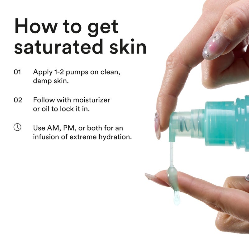 Experiment Super Saturated Ultra Hydrating Barrier Serum - 30% Glycerin, Polyglutamic Acid + Prickly Pear for Intensive Moisture, Plump + Dewy Skin, 1.35 FL OZ - Hydrating Serum for All Skin Types - Image 5