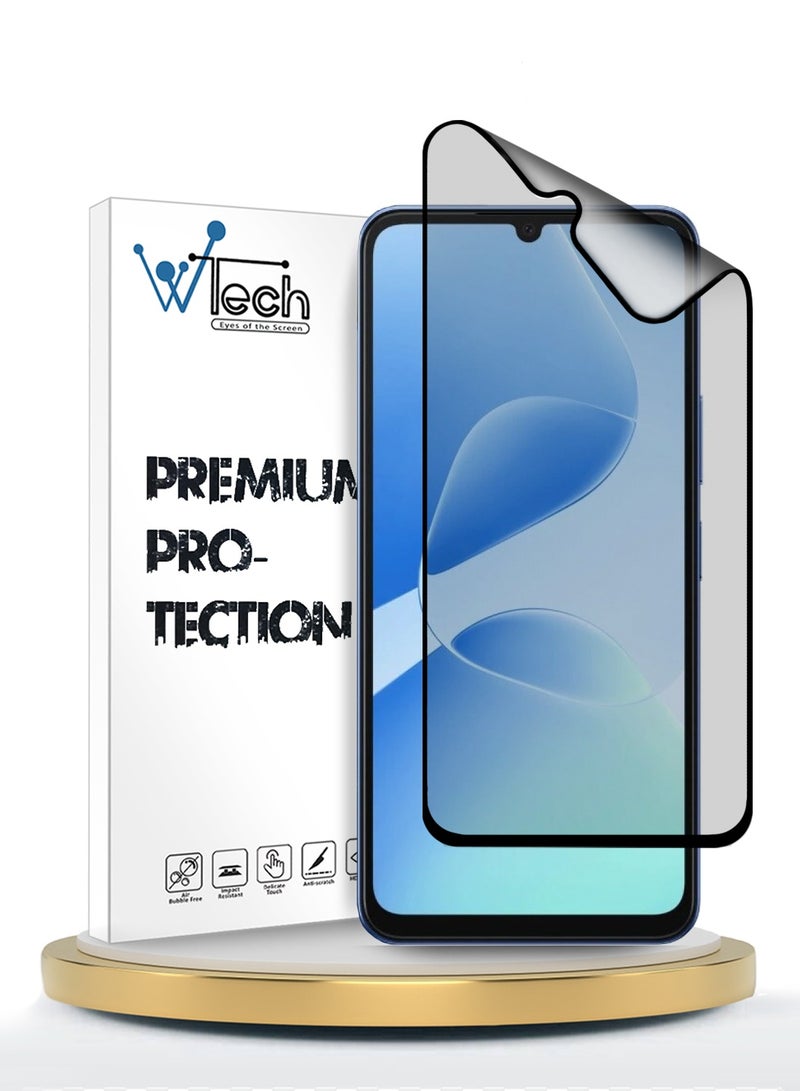 دبليو تيك حماية شاشة مرنة كاملة التغطية من نانو سيراميك إنفينكس هوت 60 5G 2025 مع لاصق كامل (MSCNMN) - شفاف/أسود - Image 1