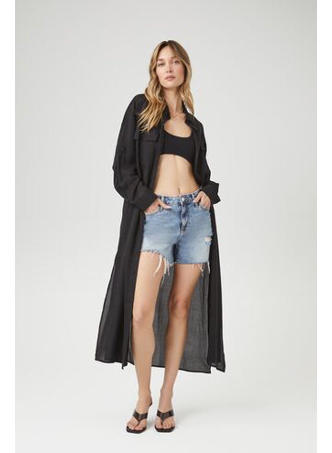 FOREVER 21 M-Slit Shirt Tunic - Image 4