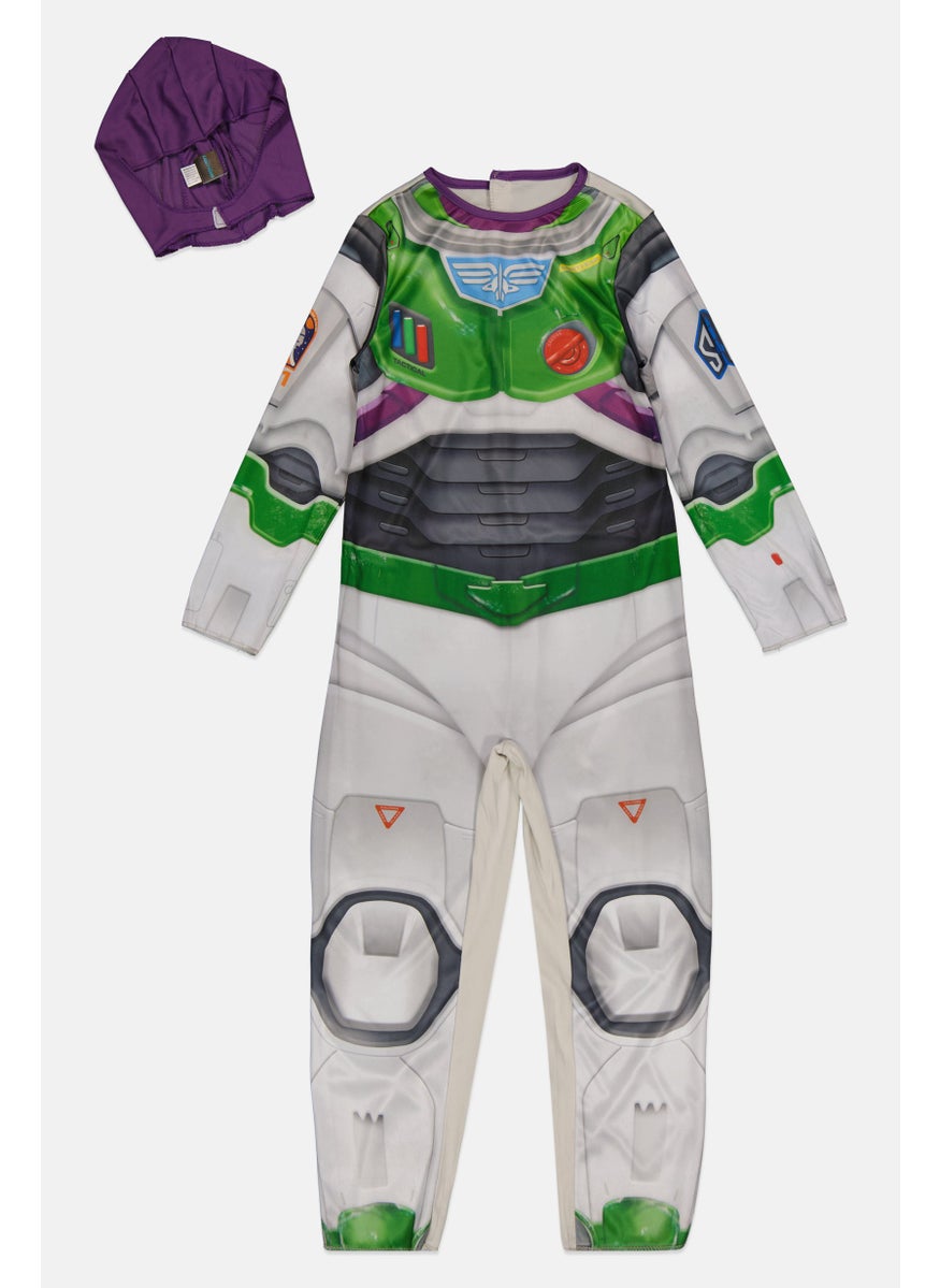 Disney Pixar - Buzz Lightyear Toy Story 4 Deluxe Boys Costume 6-8 Years, White Combo - Image 1