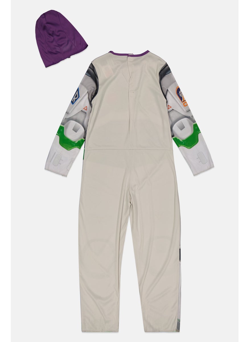 Disney Pixar - Buzz Lightyear Toy Story 4 Deluxe Boys Costume 6-8 Years, White Combo - Image 1