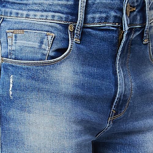 Spykar Men's Rover Regular Fit Mid-Rise Casual Jeans Light Blue - Image 5
