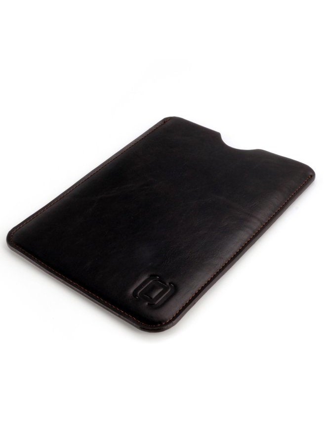 Dockem Executive Sleeve for Kindle Paperwhite, Kindle 6" E ink Display, Kindle Voyage; Slim, Simple, and Professional Case: Microfiber Felt Lined Basic Synthetic Leather Protective Cover [Dark Brown] - Image 4