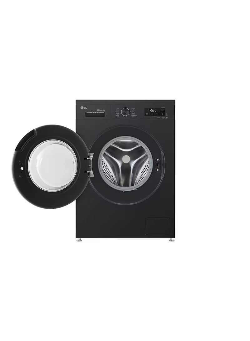 LG Front Loading Wifi Inverter Washing Machine - 8KG - Onyx Black - F4Y2TYG6X 8 kg F4Y2TYG6X black - Image 2