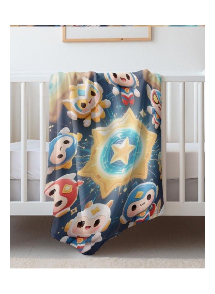 عام بطانية رقيقة من الفانيلا (دافئة ومريحة، ومناسبة للنوم واستخدام الألعاب وإزالة الغبار ومقاومة للرمل) 150 سم * 200 سم - 381 - Image 1