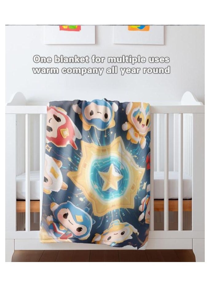 عام بطانية رقيقة من الفانيلا (دافئة ومريحة، ومناسبة للنوم واستخدام الألعاب وإزالة الغبار ومقاومة للرمل) 150 سم * 200 سم - 381 - Image 4