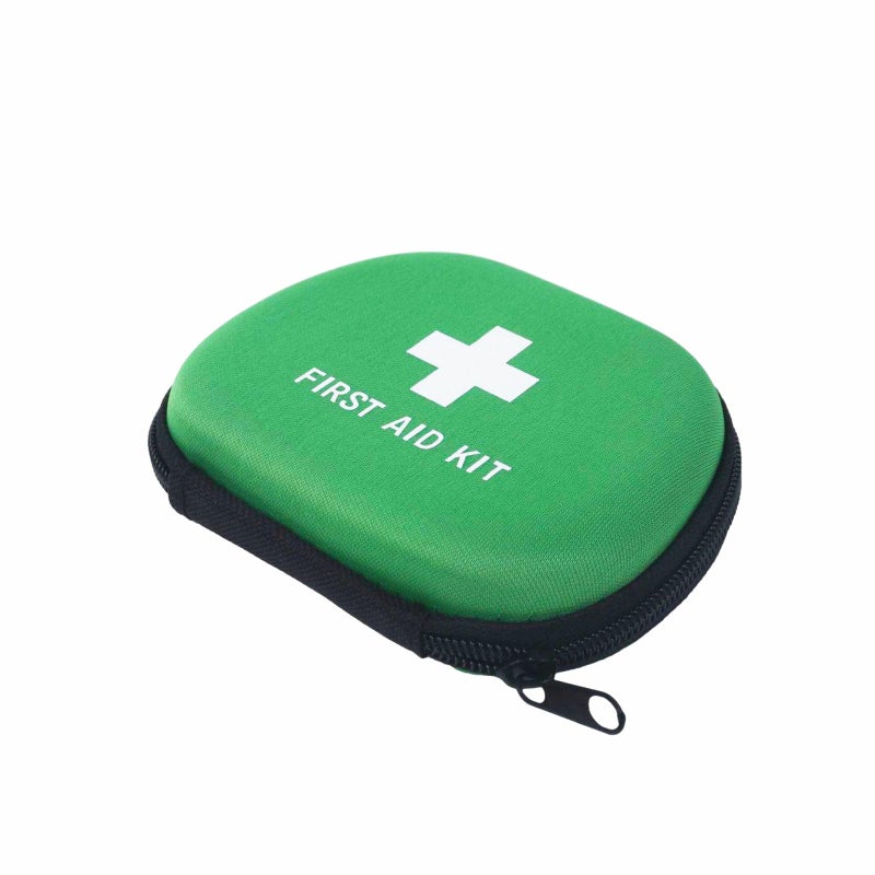 Jipemtra First Aid Hard Case Empty First Aid Hard Case First Aid EVA Hard Red Medical Bag for Home Health First Emergency Responder Camping Outdoors Green Small