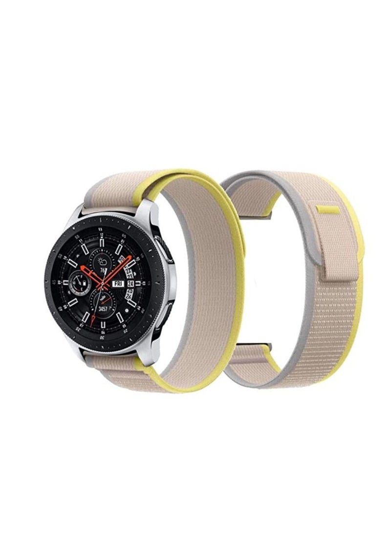 Generic - Alpine Loop 22mm Compatible With Oraimo Tempo W 3 OSW22N- Smart WatchSport , Durable Sport Nylon Strap With Titanium G Hook  Black - Image 1
