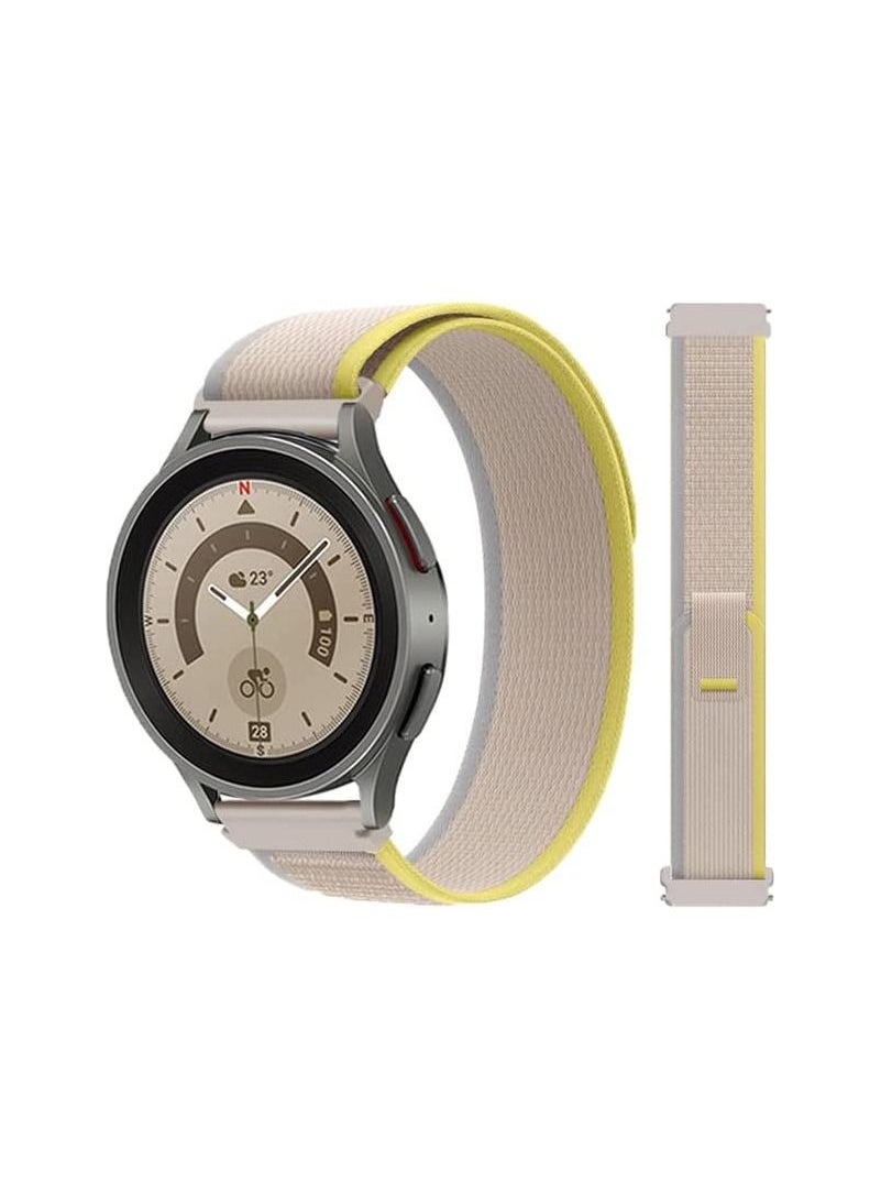 Generic - Alpine Loop 22mm Compatible With Oraimo Tempo W 3 OSW22N- Smart WatchSport , Durable Sport Nylon Strap With Titanium G Hook  Black - Image 1