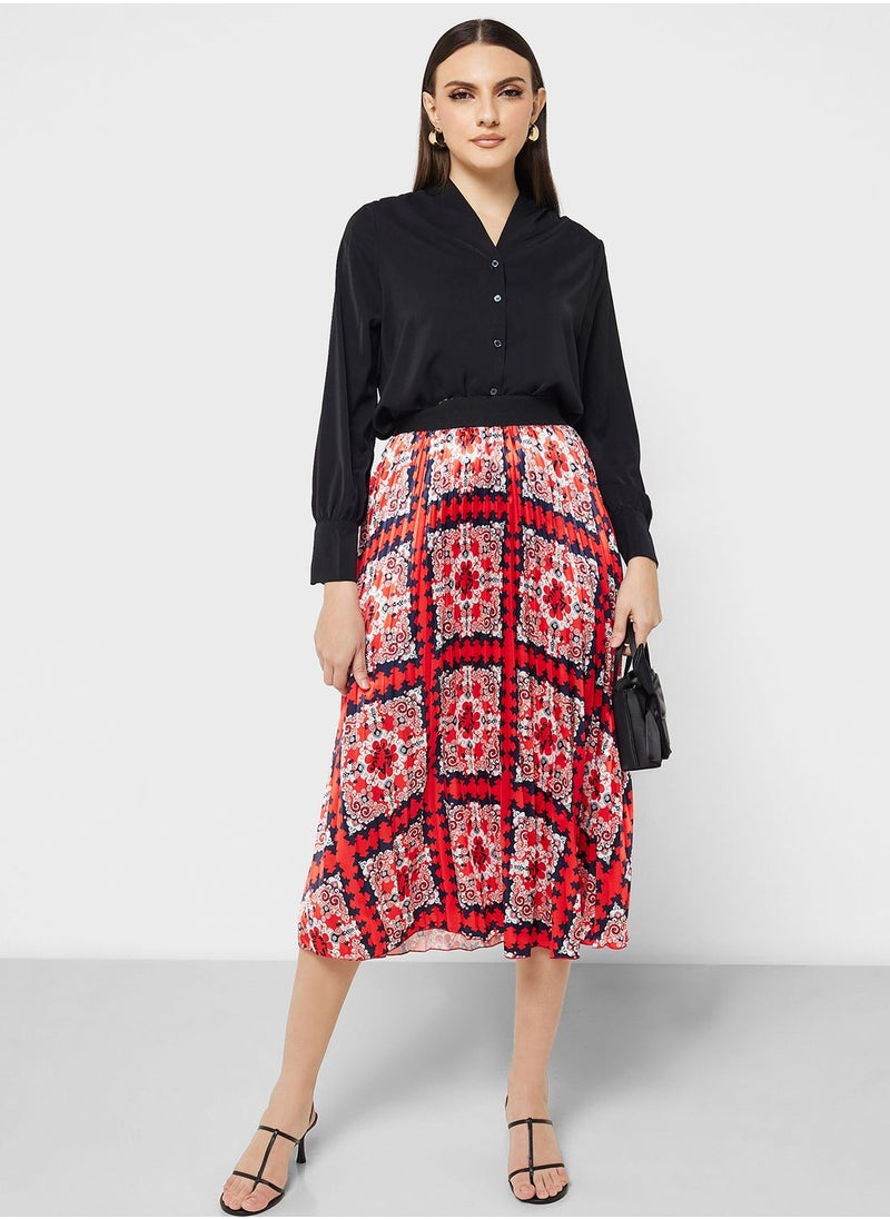 ELLA - Ruched Detail Button Down Top - Image 1