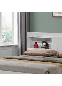 DANUBE HOME Supreme 200x200 Super King Bed – Modern Wooden Bed Frame with Headboard, Spacious Design for Master Bedroom, Durable Build-White  - Image 2