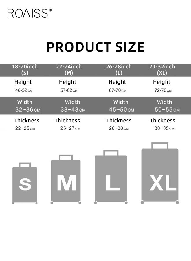 roaiss Elastic Suitcase Cover Luggage Protector Storage Travel Case Cover Telescopic Handle Suitcase Sleeve - Image 2