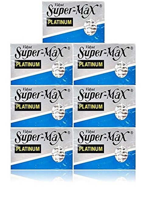 35 Supermax Platinum Double Edge Razor Blades