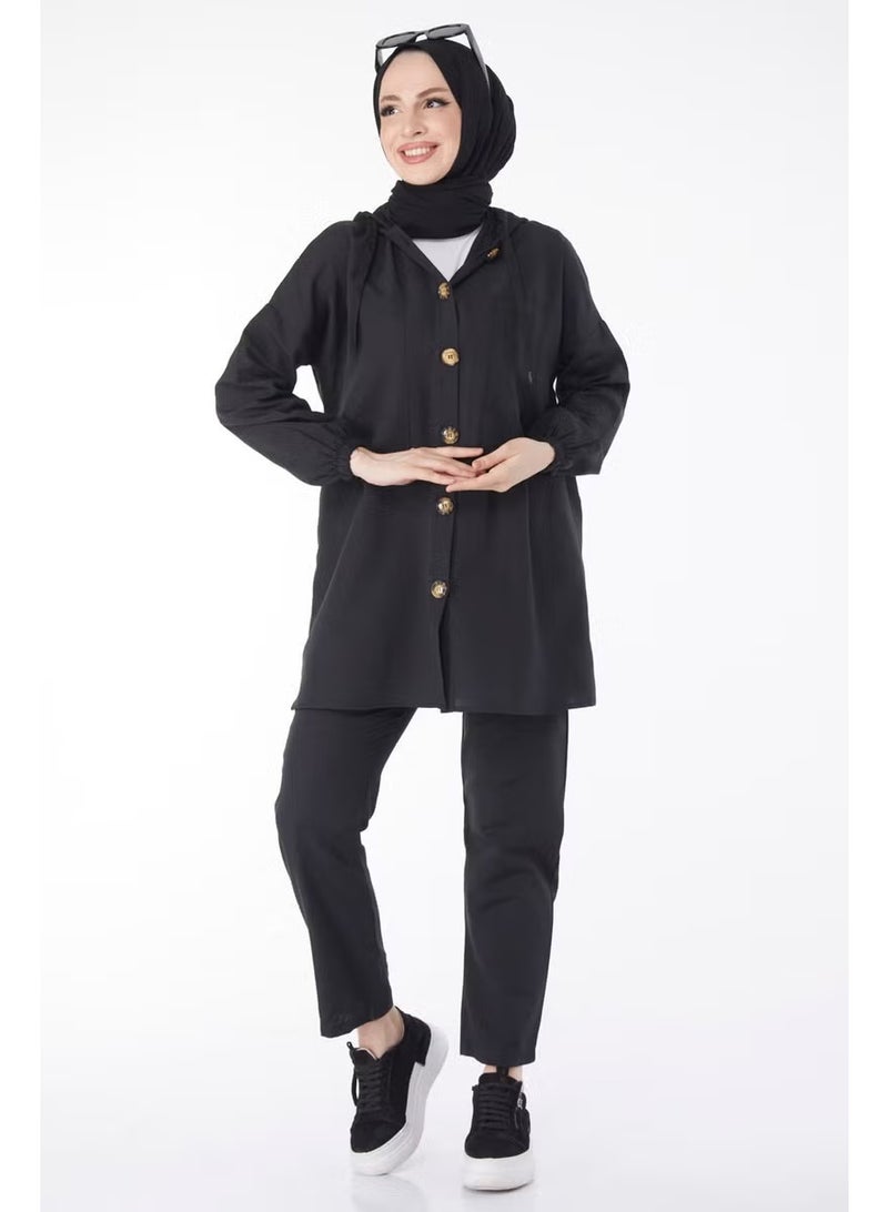 Tofisa 13020-أسود tunic + بنطلون - Image 1