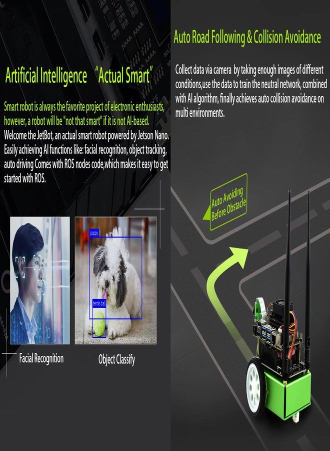 Waveshare JetBot AI Kit Accessories Add-ons for Jetson Nano to Build JetBot (Doesn't Support Nano 2GB) - Image 4