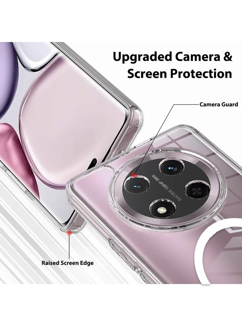 Techie Honor X9c / X60 5G Clear Case with MagSafe – Slim, Anti-Yellowing Cover with Camera Lens Protection, Magnetic Holder Compatible - Image 3
