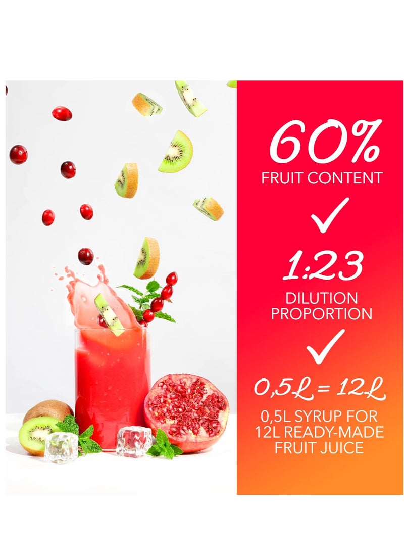 Fruttamax FruttaMax - Fruit Syrup Concentrate | Less Sugar | with 60% Fruit Content | Suitable for soda Machine 500ml (Blueberry)  - Image 4