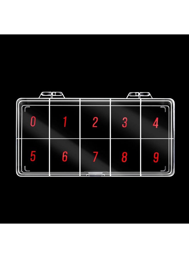 بيوتيكوم الولايات المتحدة الأمريكية صغيرة فارغة 10 الفضاء مسمار الفن تلميح تخزين صندوق منظم لون واضح للأظافر كاذبة نصائح الفيتامينات اكسسوارات 10 أقسام - Image 2