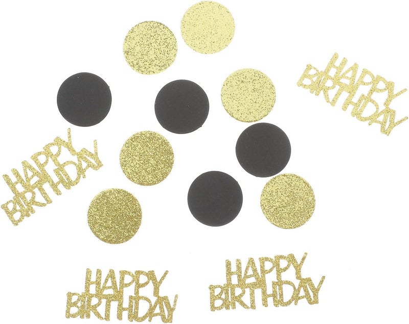 KICHOUSE Birthday Party Confetti Decoration Set Metallic Festive Paper Confetti Glitter Table Scatter Gathering Celebration - Image 1