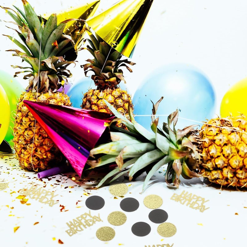 KICHOUSE Birthday Party Confetti Decoration Set Metallic Festive Paper Confetti Glitter Table Scatter Gathering Celebration - Image 5