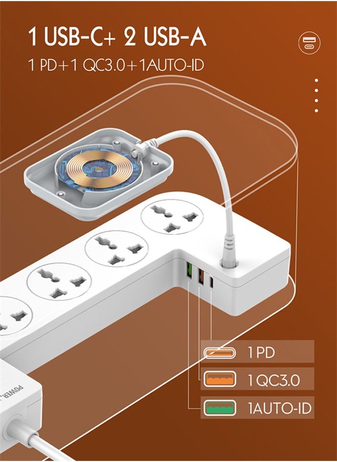 Wireless Charging Extension 5 Universal Management Power Socket Storage Box 3 USB Plug QC3.0 PD, Wireless Charging Extension Cord 2M - pzsku/Z9977428F97F8D6CFBB7CZ/45/_/1725519490/f45e2a64-9af8-49a2-aeec-33e3f3e8d741