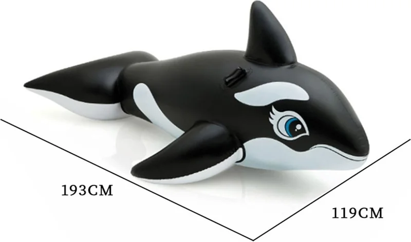 انتكس Whale Rider - Kids Inflatable Whale - Sea Rider Whale - Pool Rider Whale Whale 193X119 Cm.