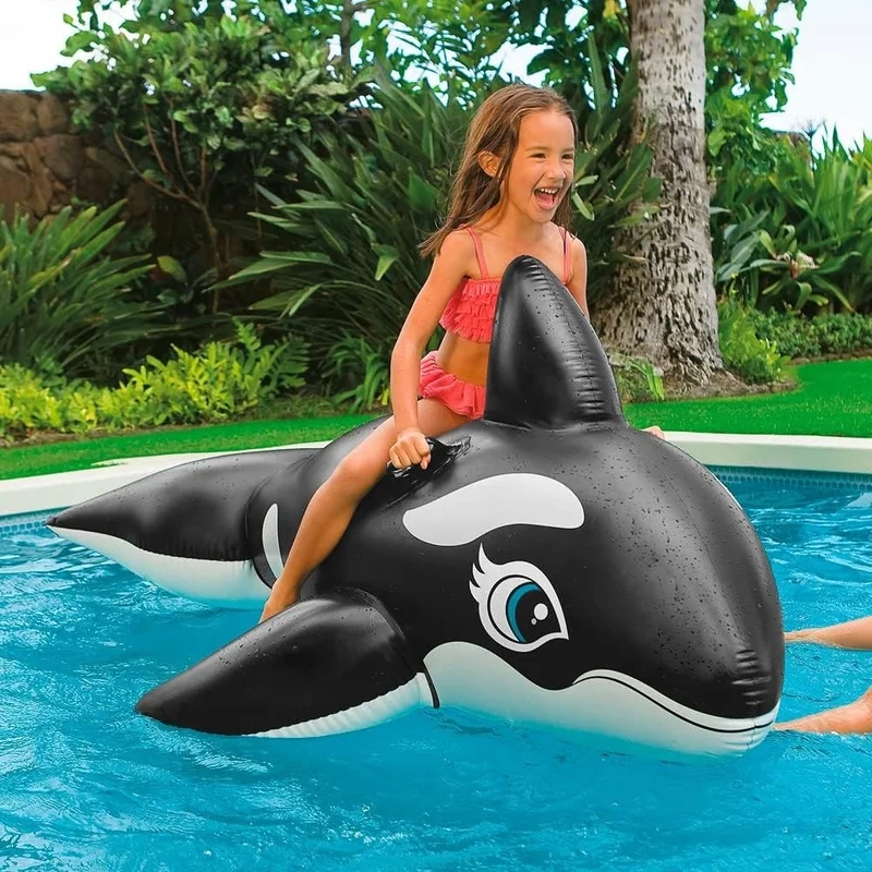انتكس Whale Rider - Kids Inflatable Whale - Sea Rider Whale - Pool Rider Whale Whale 193X119 Cm.