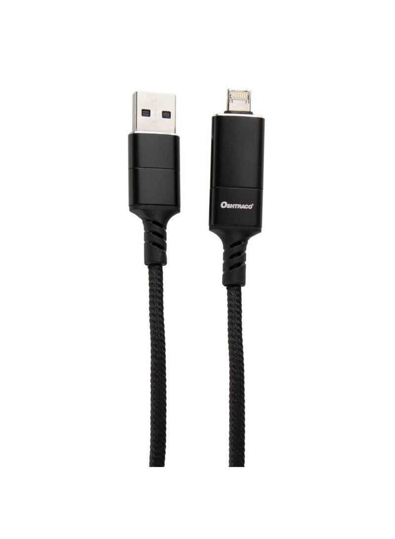 Oshtraco Dual Pin Sync And Charging Cable 1m
