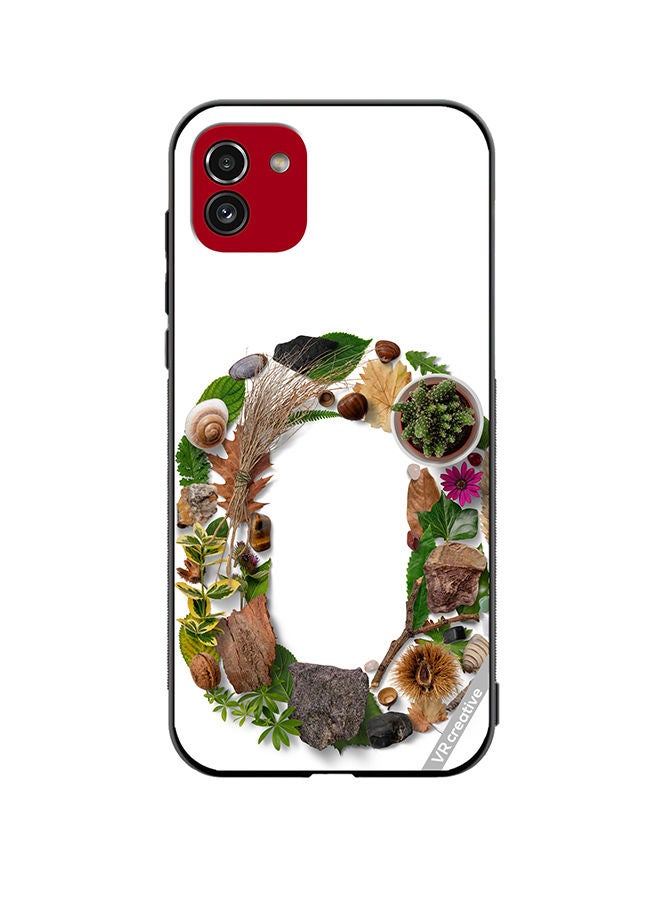 VR CREATIVE Protective Case Cover For Samsung Galaxy A03 Alphabet O Design Multicolour - Image 1