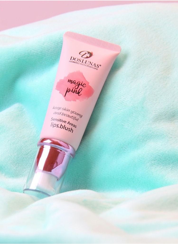 DOS LUNAS - Dos Lunas Magic Pink Tinted Cheeks, Lips, and Sensitive Area 40g - Image 1